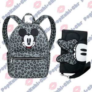 Disney Mickey Backpack & Minnie Mouse Wristlet Set